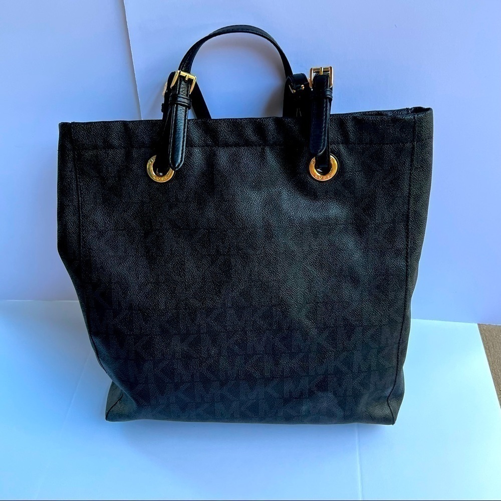 MICHAEL KORS JET SET SIGNATURE LARGE TOTE SAFFIANO LEATHER EUC - Picture 3 of 12